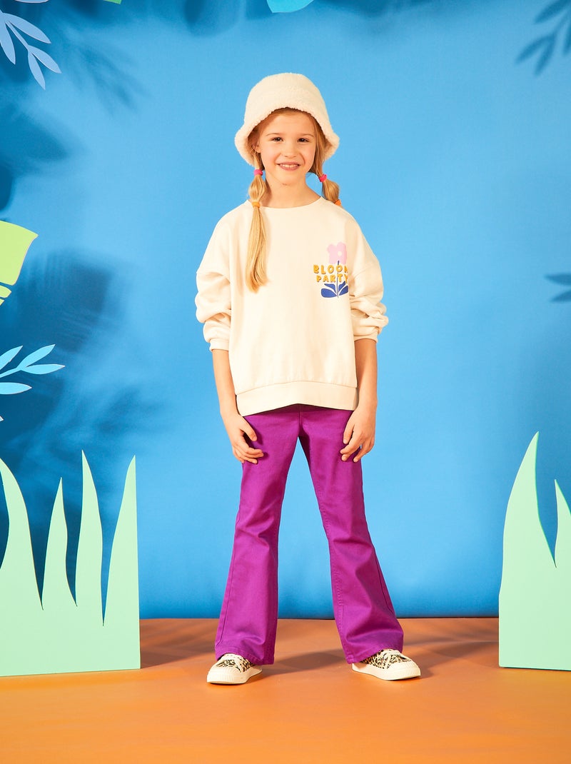 Sweat imprimé - Grafik Edition Beige - Kiabi