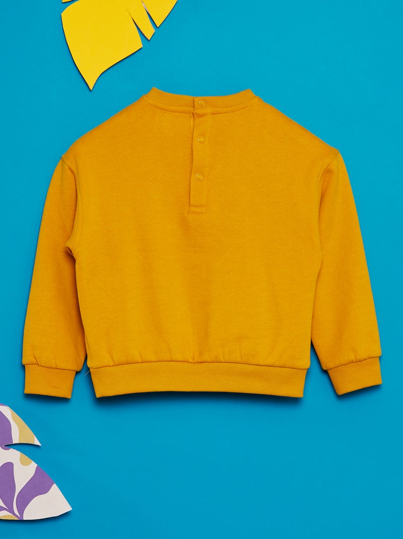 Sweat imprimé - Grafik Edition Jaune - Kiabi