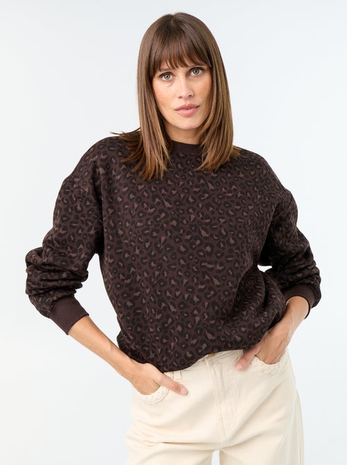 Sweat imprimé à manches longues - Kiabi Sweat imprimé à manches longues - Kiabi