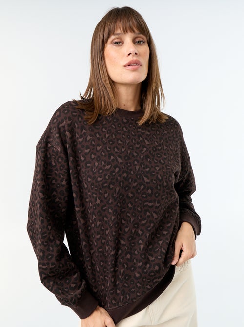 Sweat imprimé à manches longues - Kiabi Sweat imprimé à manches longues - Kiabi