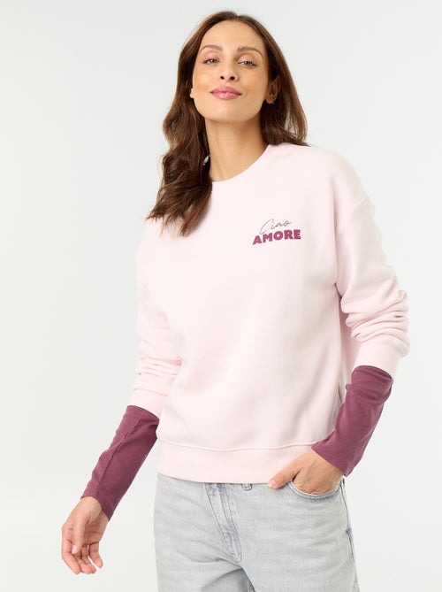 Sweat imprimé à manches longues - Kiabi Sweat imprimé à manches longues - Kiabi