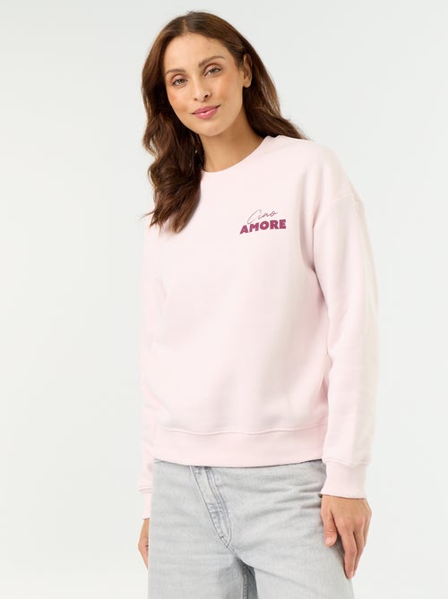 Sweat imprimé à manches longues - Kiabi Sweat imprimé à manches longues - Kiabi