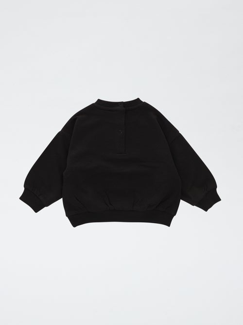 Sweat imprimé 'ACDC' en polaire coton uni - Kiabi