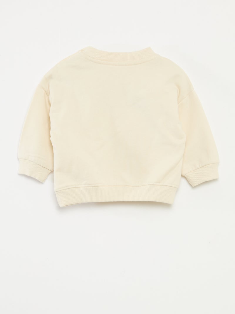 Sweat imprimé animé 'Snoopy' en polaire coton Gris - Kiabi