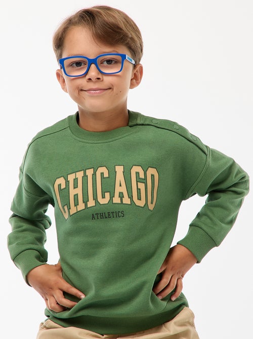 Sweat imprimé avec pressions aimantées - collection facile à enfiler - Kiabi