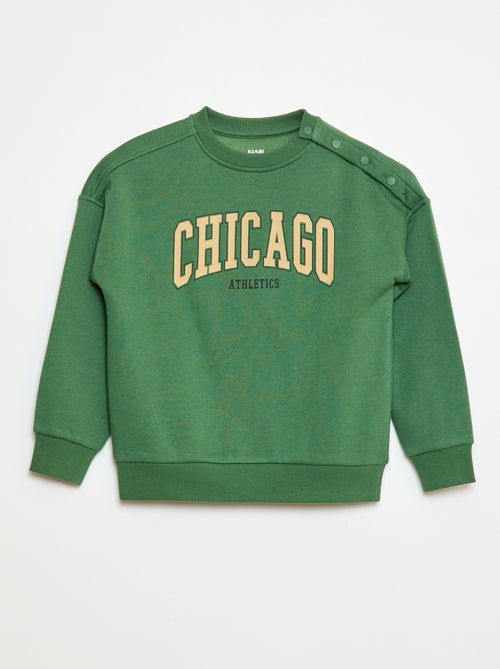 Sweat imprimé avec pressions aimantées - collection facile à enfiler - Kiabi