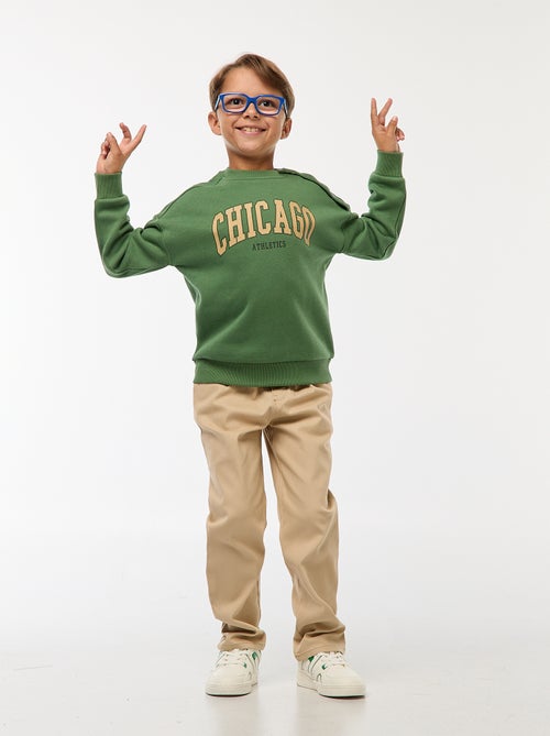 Sweat imprimé avec pressions aimantées - So Easy - Kiabi