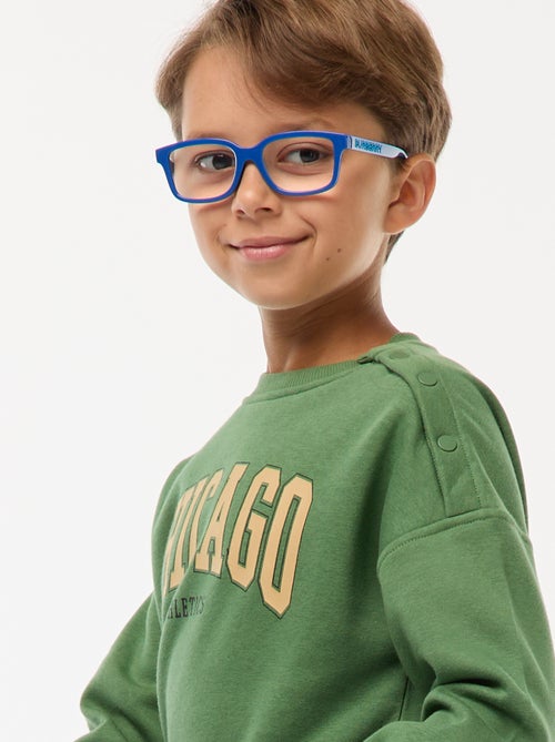 Sweat imprimé avec pressions aimantées - So Easy - Kiabi