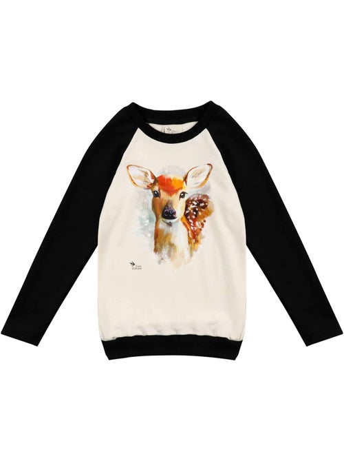 Sweat    Imprimé Bambi  THE FAWN - La Faute à Voltaire - Kiabi