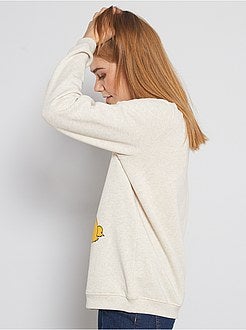 Sweat imprimé 'Belle' et 'Le Clochard' - Kiabi