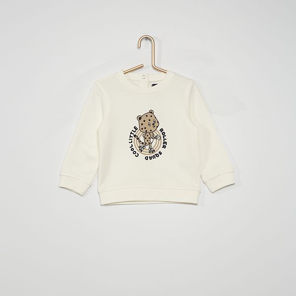 Sweat Imprime Bebe Garcon Blanc Kiabi 5 00 Sweat Imprime Bebe Garcon Blanc Kiabi 5 00