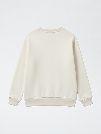 Sweat imprimé 'Bluey' en french terry coton uni