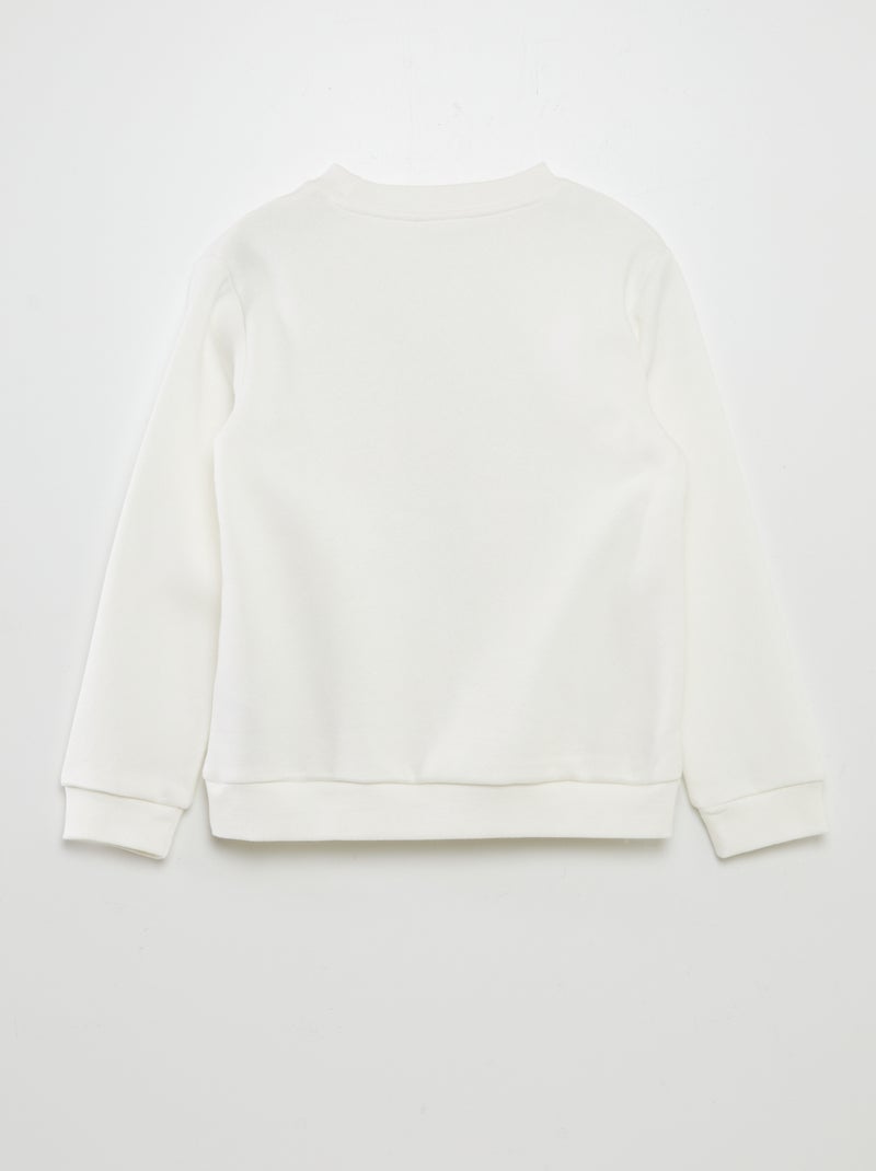 Sweat imprimé 'Bluey' en molleton blanc - Kiabi