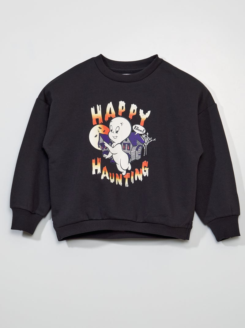 Sweat imprimé 'Casper' - Halloween Noir - Kiabi