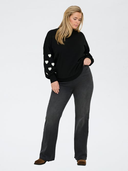 Sweat imprimé 'cœur' 'Only Carmakoma' - Kiabi