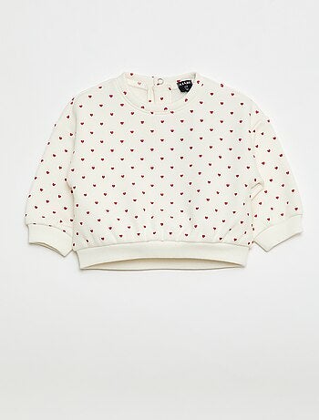 Sweat imprimé col rond