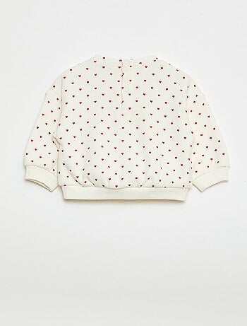 Sweat imprimé col rond