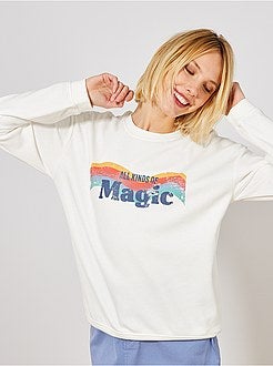 Sweat imprimé 'éco-conception' - Kiabi