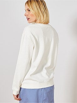 Sweat imprimé 'éco-conception' - Kiabi