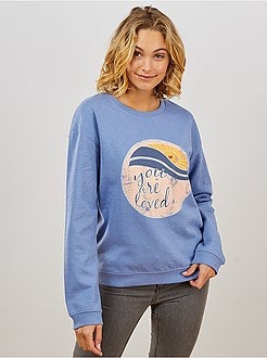 Sweat imprimé 'éco-conception' - Kiabi