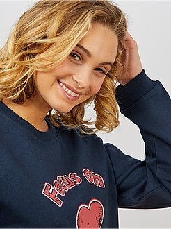 Sweat imprimé 'éco-conception' - Kiabi