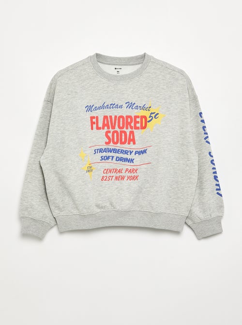 Sweat imprimé effet loose - Kiabi