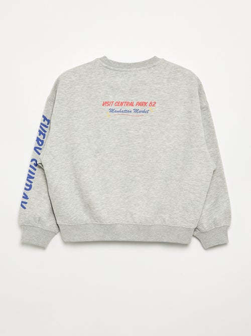 Sweat imprimé effet loose - Kiabi