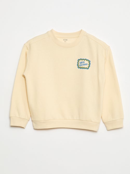 Sweat imprimé en coton - Kiabi