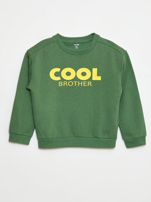 Sweat imprimé en coton - Kiabi