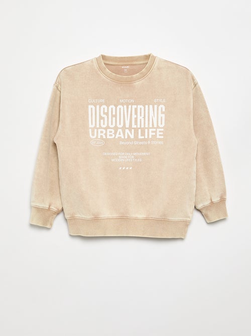 Sweat imprimé en French Terry - Kiabi Sweat imprimé en French Terry - Kiabi