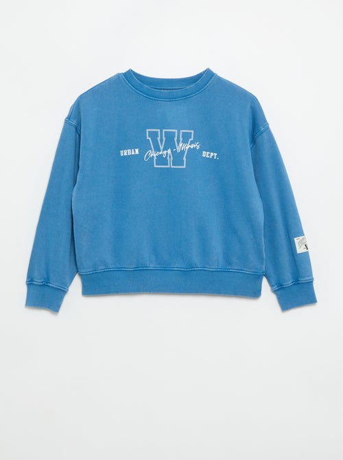 Sweat imprimé en French Terry - Kiabi