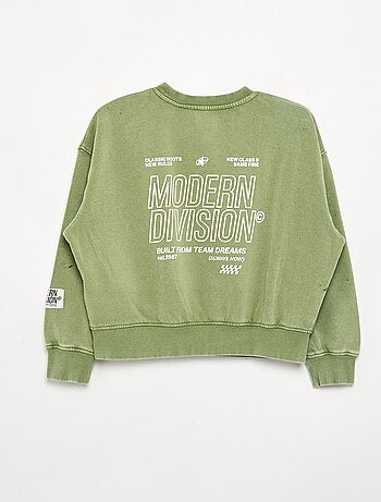 Sweat imprimé en French Terry