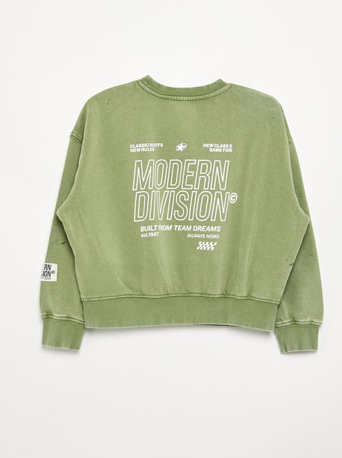 Sweat imprimé en French Terry - Kiabi Sweat imprimé en French Terry - Kiabi