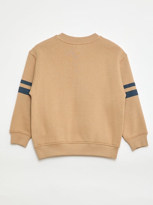 Sweat imprimé en molleton gratté - Kiabi