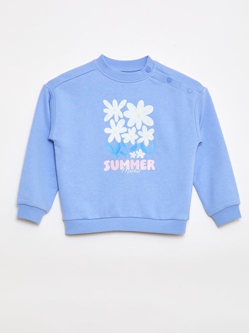Sweat imprimé en molleton léger - Collection facile à enfiler - Kiabi