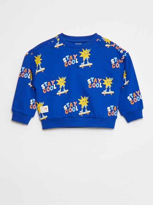 Sweat imprimé en molleton léger - Grafik Edition - Kiabi