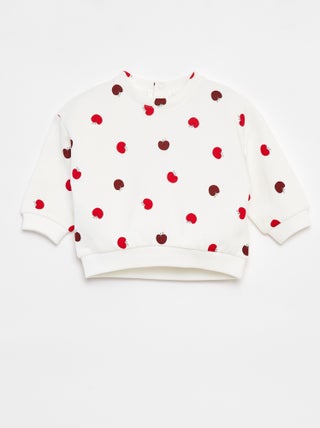 Sweat imprimé fantaisie