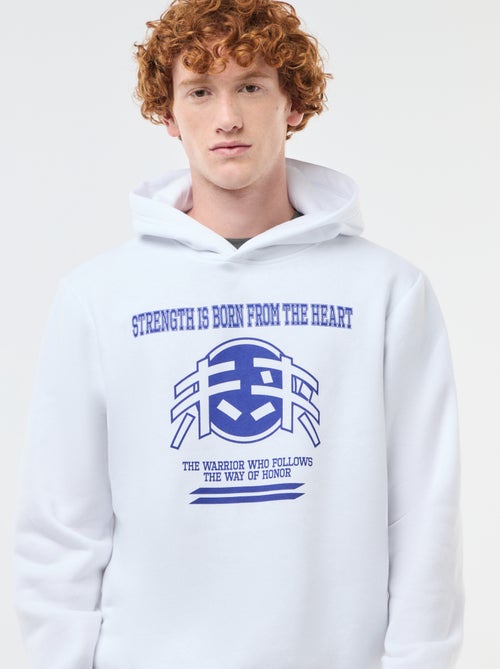 Sweat imprimé fantaisie en coton uni - Kiabi