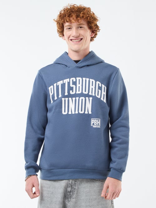 Sweat imprimé fantaisie en coton uni - Kiabi