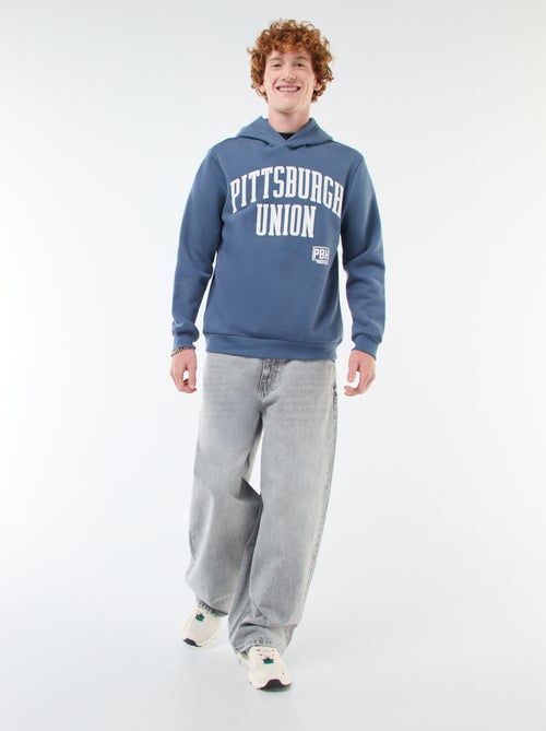 Sweat imprimé fantaisie en coton uni - Kiabi