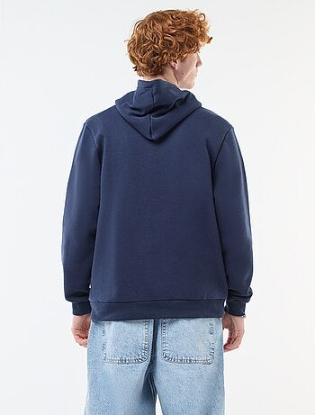 Sweat imprimé fantaisie en coton uni