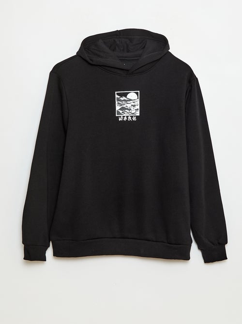 Sweat imprimé fantaisie en coton uni - Kiabi