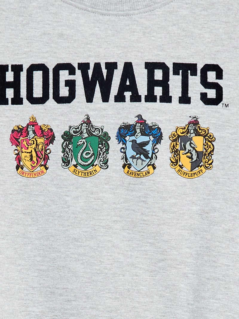 Sweat imprimé 'Harry Potter' en molleton gratté doux et chaud Gris - Kiabi
