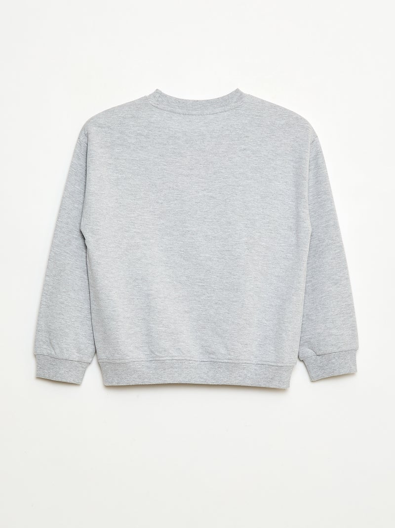 Sweat imprimé 'Harry Potter' en molleton gratté doux et chaud Gris - Kiabi