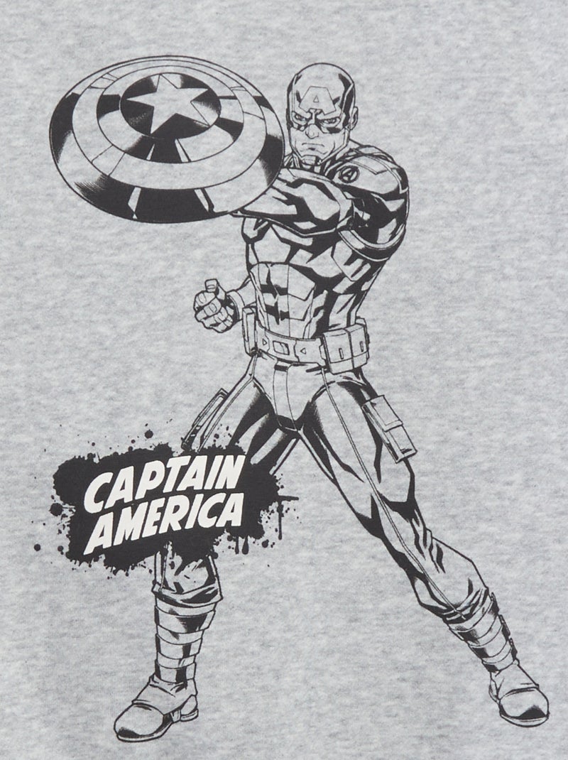 Sweat imprimé 'Marvel' - collection facile à enfiler Gris - Kiabi