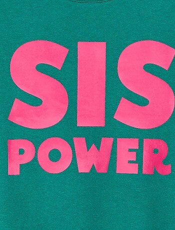 Sweat imprimé message 'sisters'