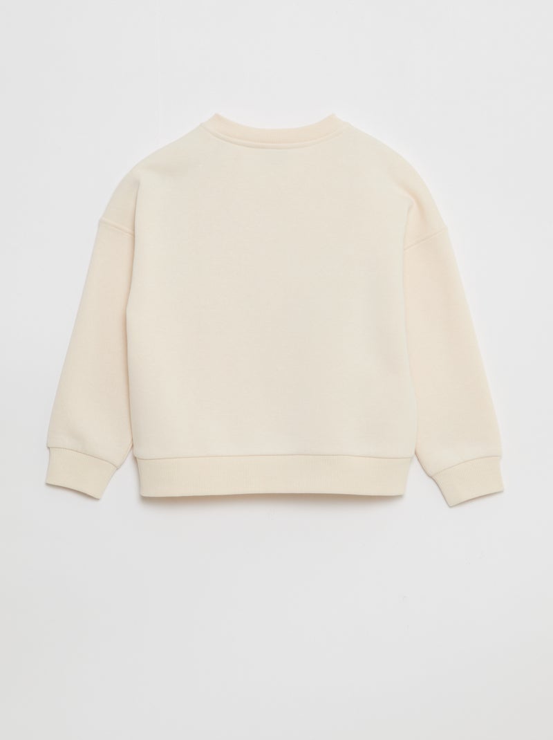 Sweat imprimé 'Minnie' 'Disney' - collection facile à enfiler Beige - Kiabi