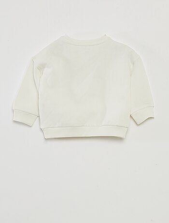 Sweat imprimé Noël en jersey coton