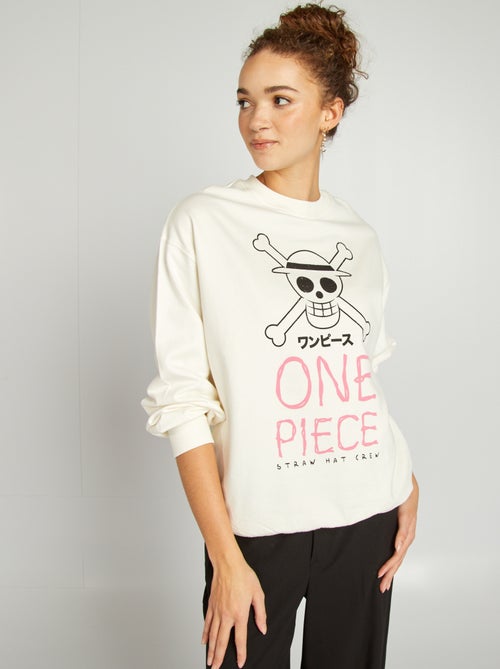 Sweat imprimé 'One Piece' - Kiabi