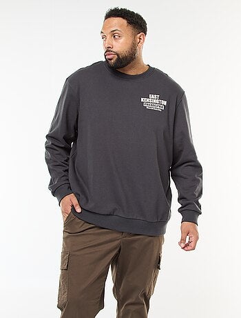 Sweat imprimé recto verso en molleton léger